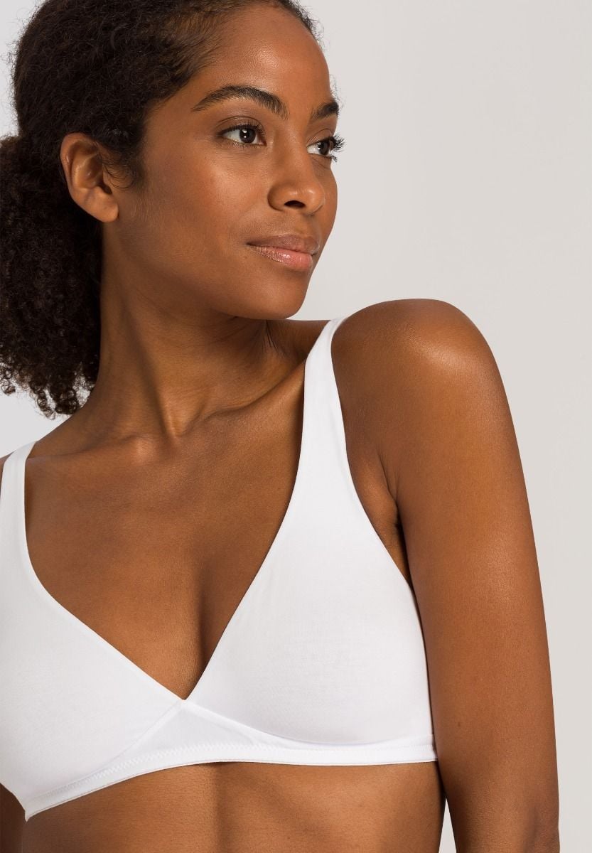Hanro Basic Cotton Sensation Cotton Sensation Soft Cup Bra (071387) White