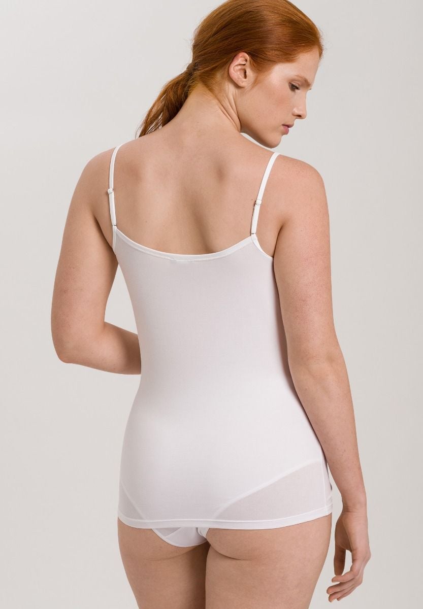 Hanro Basic Cotton Sensation Cotton Sensation Spaghetti Top (071412) White