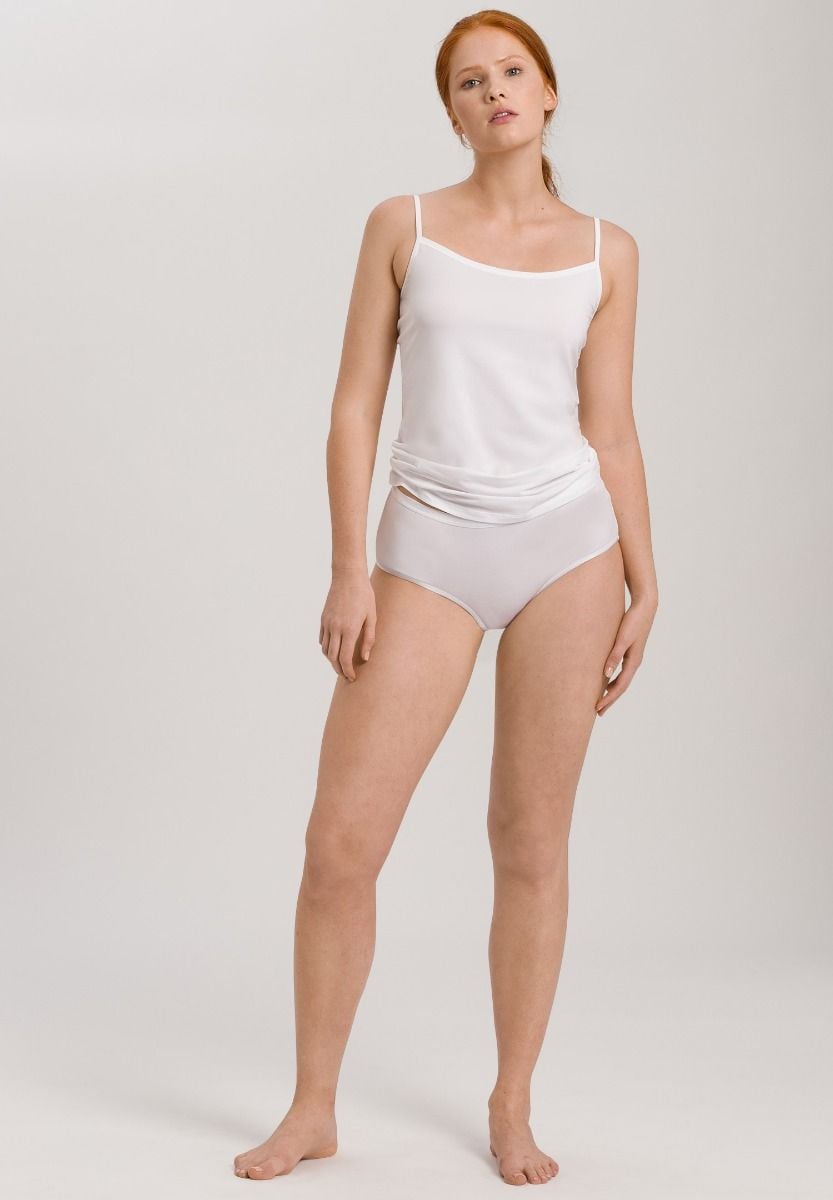 Hanro Basic Cotton Sensation Cotton Sensation Spaghetti Top (071412) White