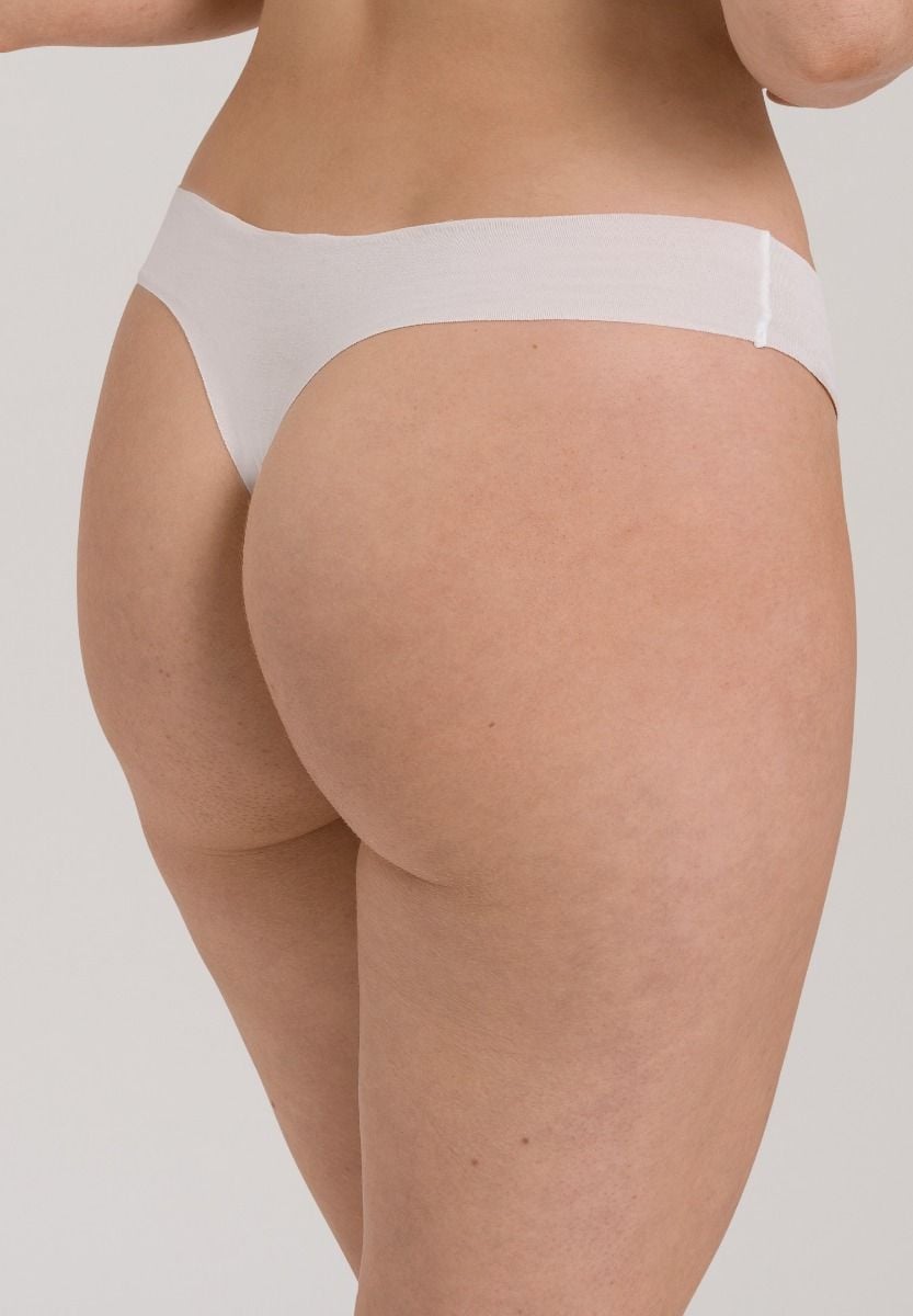 Hanro Basic Invisible Cotton Invisible Cotton Thong (071225) White