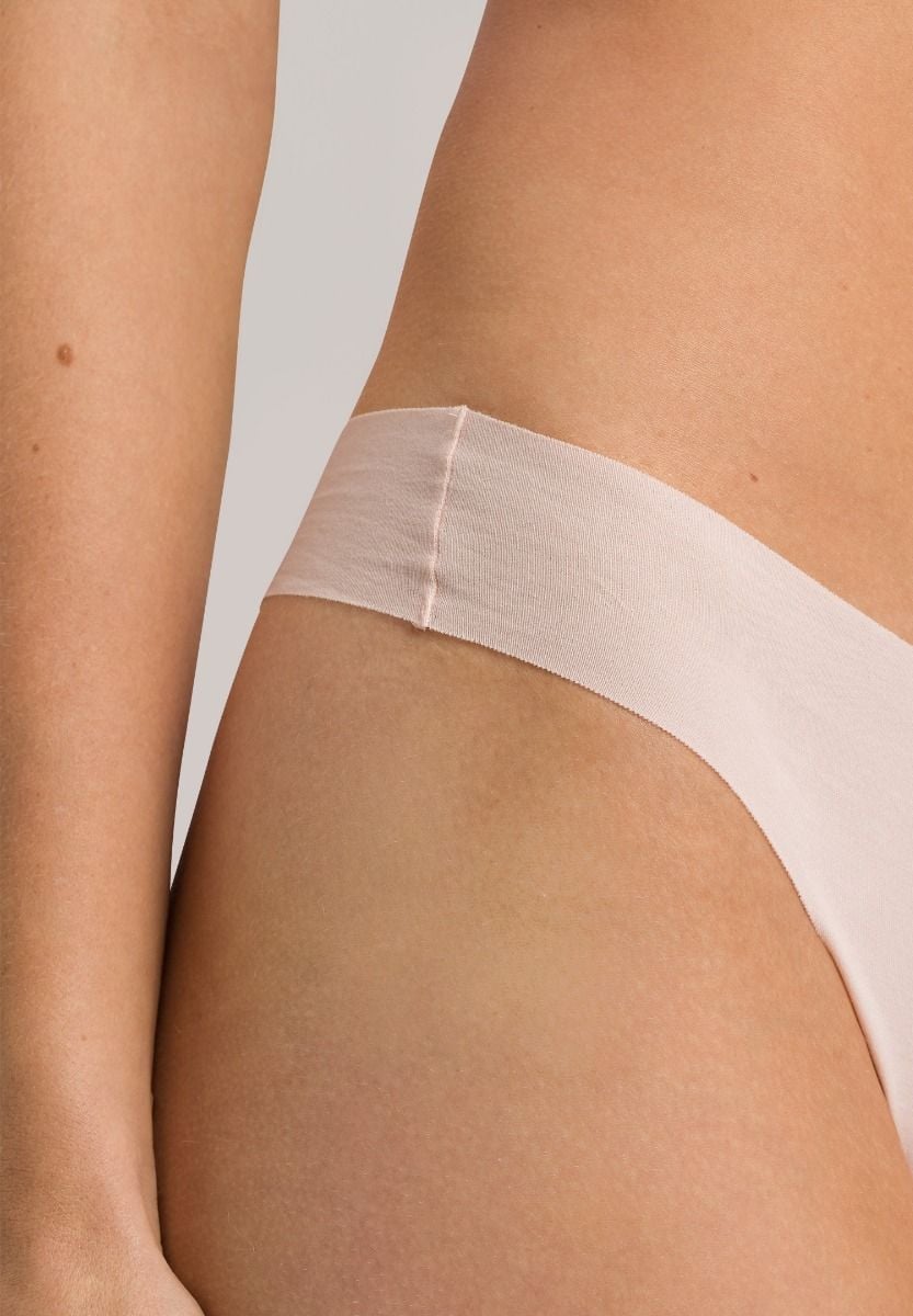 Hanro Basic Invisible Cotton Invisible Cotton Thong (071225) Powder