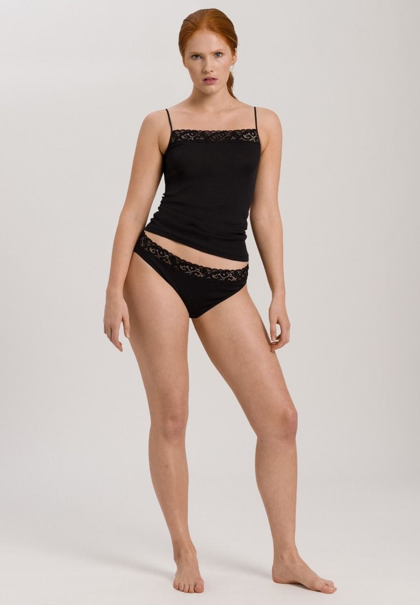 Hanro Basic Moments Moments Spaghetti Top (071484) Black