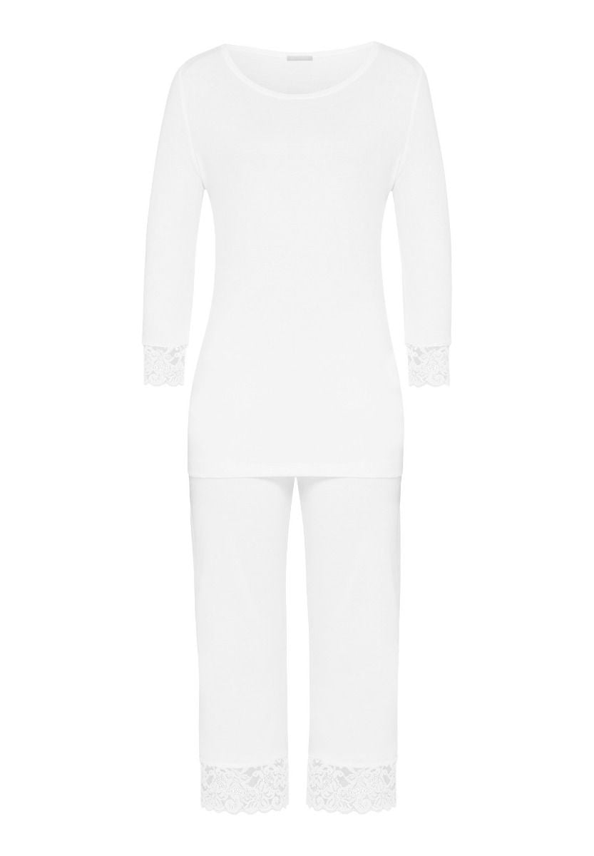 Hanro Basic Moments Nw Moments Nw 3/4 Slv Pajama (077928) White