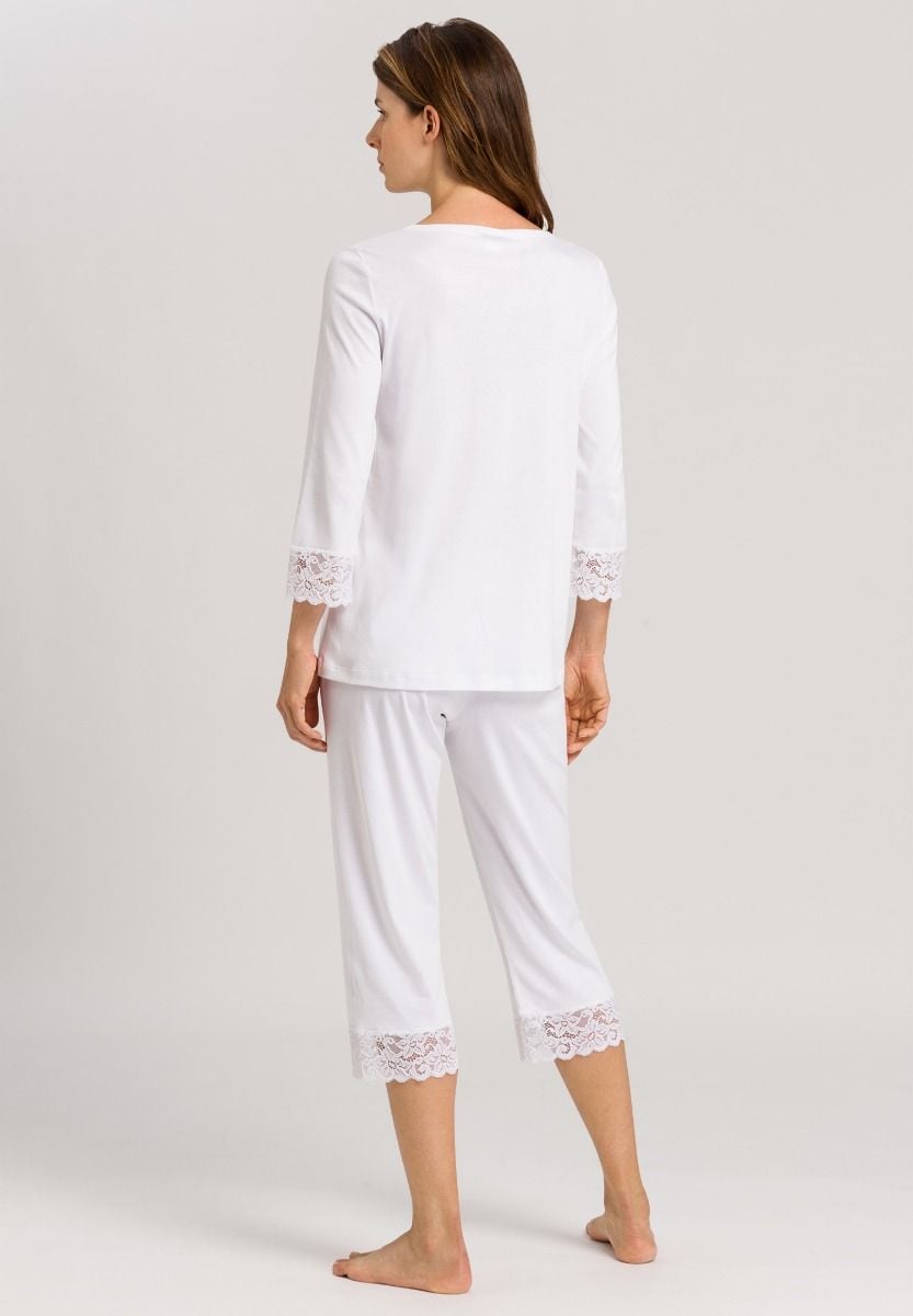 Hanro Basic Moments Nw Moments Nw 3/4 Slv Pajama (077928) White