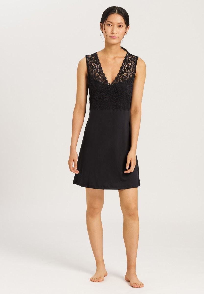 Hanro Basic Moments Nw Moments Nw Sleeveless Nightdress 90Cm (077929) Black