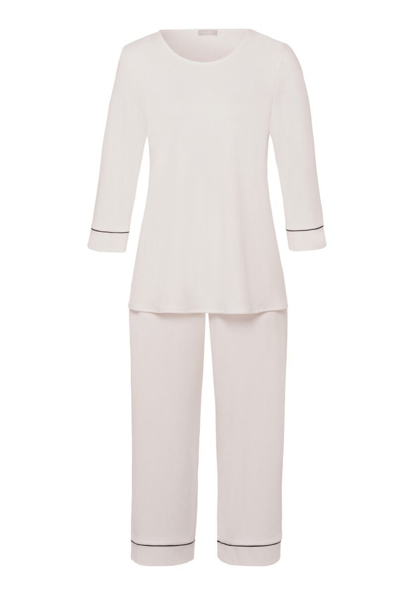 Hanro Basic Natural Comfort Natural Comfort 3/4 Slv Pajama (077965) Almond