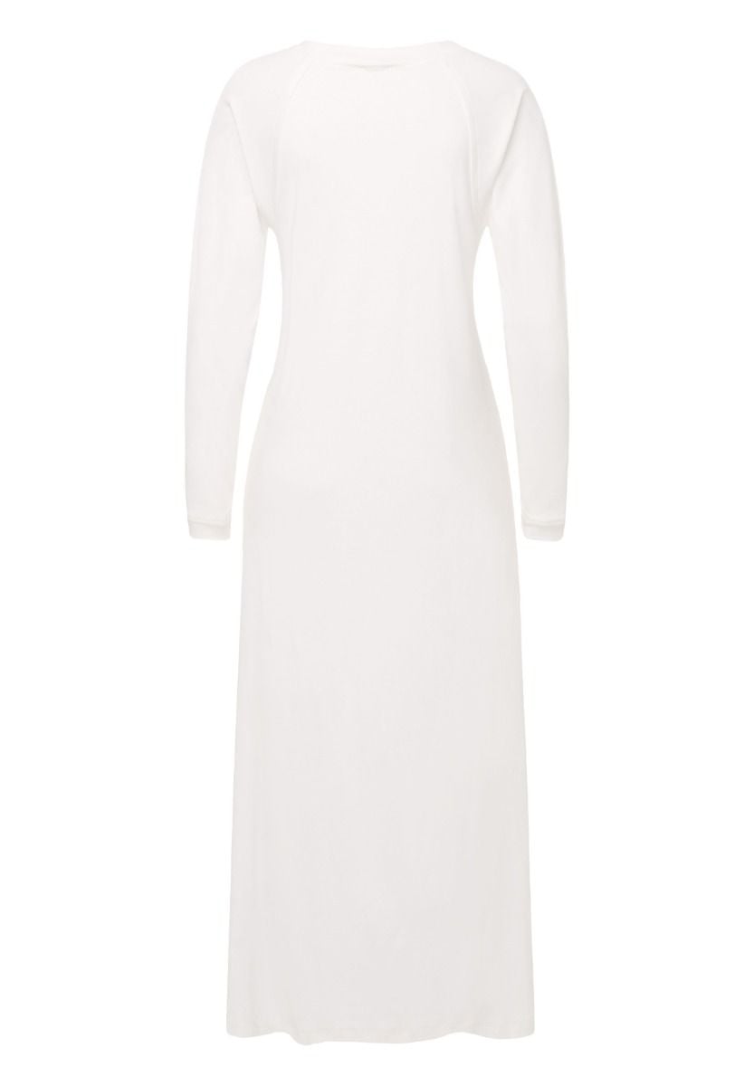 Hanro Basic Pure Essence Pure Essence L/Slv Nightdress 130Cm (077947) Off White