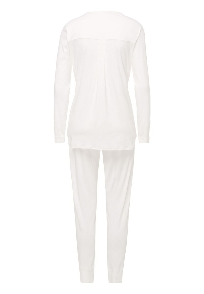 Hanro Basic Pure Essence Pure Essence L/Slv Pajama (077949) Off White