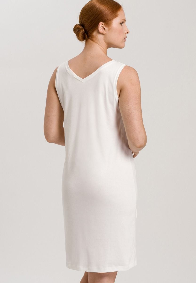 Hanro Basic Pure Essence Pure Essence Sleeveless Nightdress 95Cm (077946) Off White