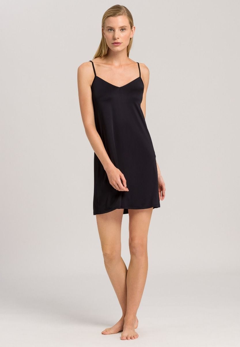 Hanro Basic Satin Deluxe Satin Deluxe Bodydress 85 Cm (071065) Black