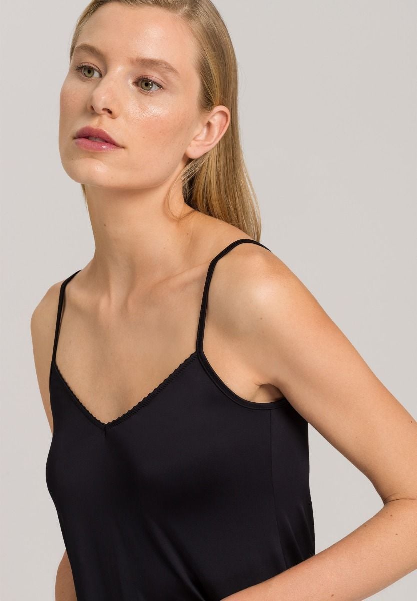 Hanro Basic Satin Deluxe Satin Deluxe Bodydress 85 Cm (071065) Black