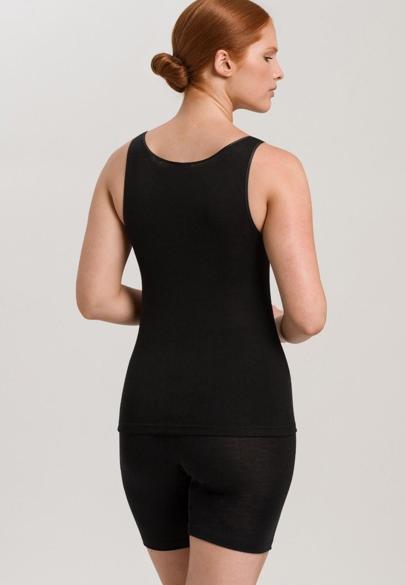 Hanro Basic Woolen Silk Woolen Silk Top (071416) Black