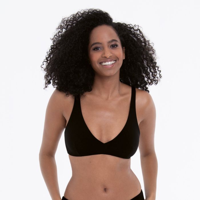 Rosa Faia Style Pure Top Bikini Top (M3 8780-1) Black