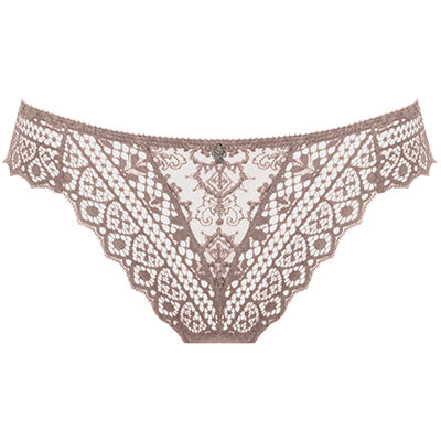 Empreinte Cassiopee 01151 Thong front view in Rose Sauvage