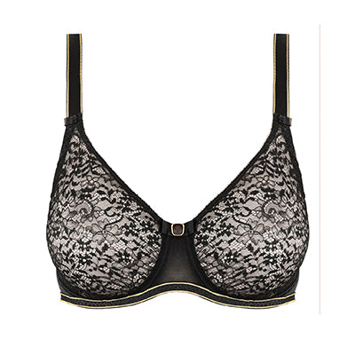 Empreinte Allure 07205 Seamless Bra front view in Black