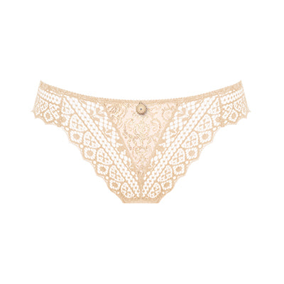 Empreinte Cassiopee 01151 Thong front view in Creamy Beige