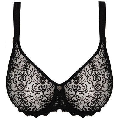 Empreinte Cassiopee 07151 Seamless Bra front view in Black