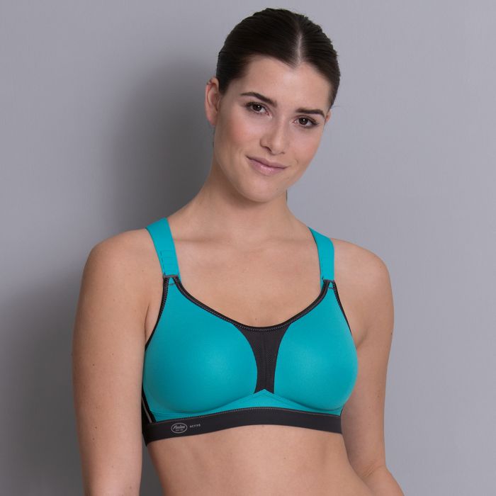 Anita Dynamix Star Sports Bra X-Back (5537) Peacock/Anthracite