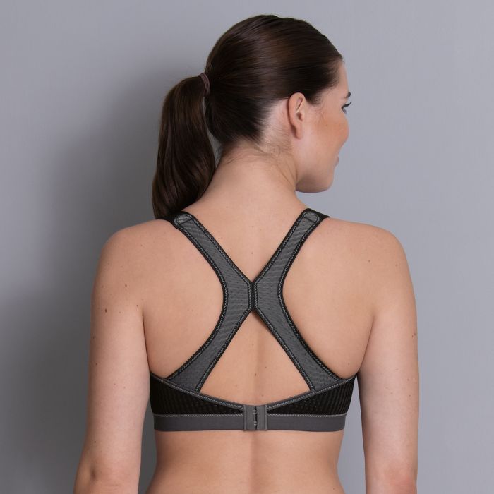 Anita Dynamix Star Sports Bra X-Back (5537) Black/Anthracite