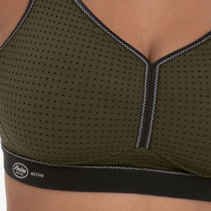 Anita Performance Sports Bra Moulded (5566) Olive/Black