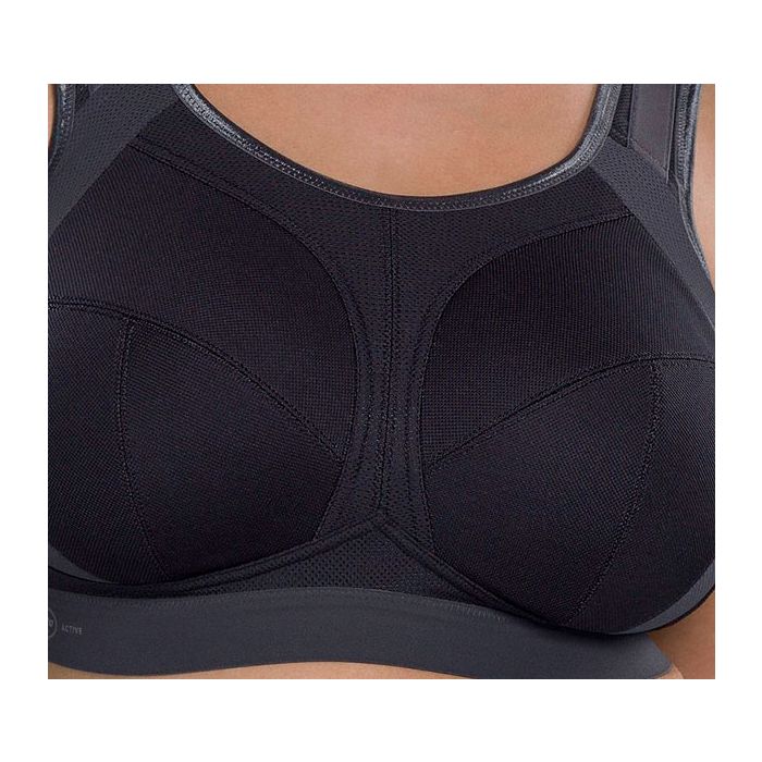 Anita Extreme Control Plus Sports Bra Full Cup (5567) Black/Anthracite