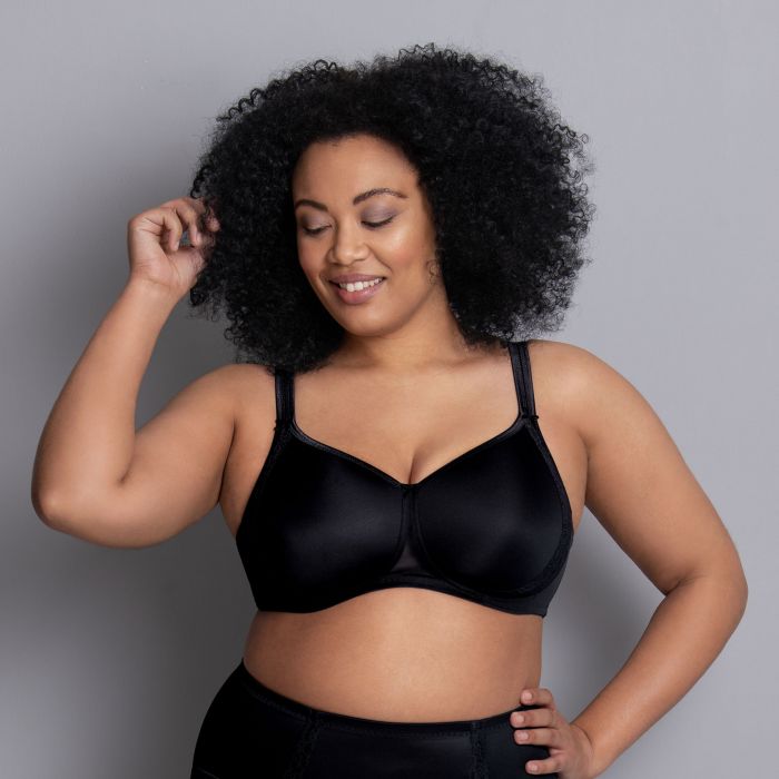 Rosa Faia Lace Rose Soft Bra Padded Cups (5618) Black