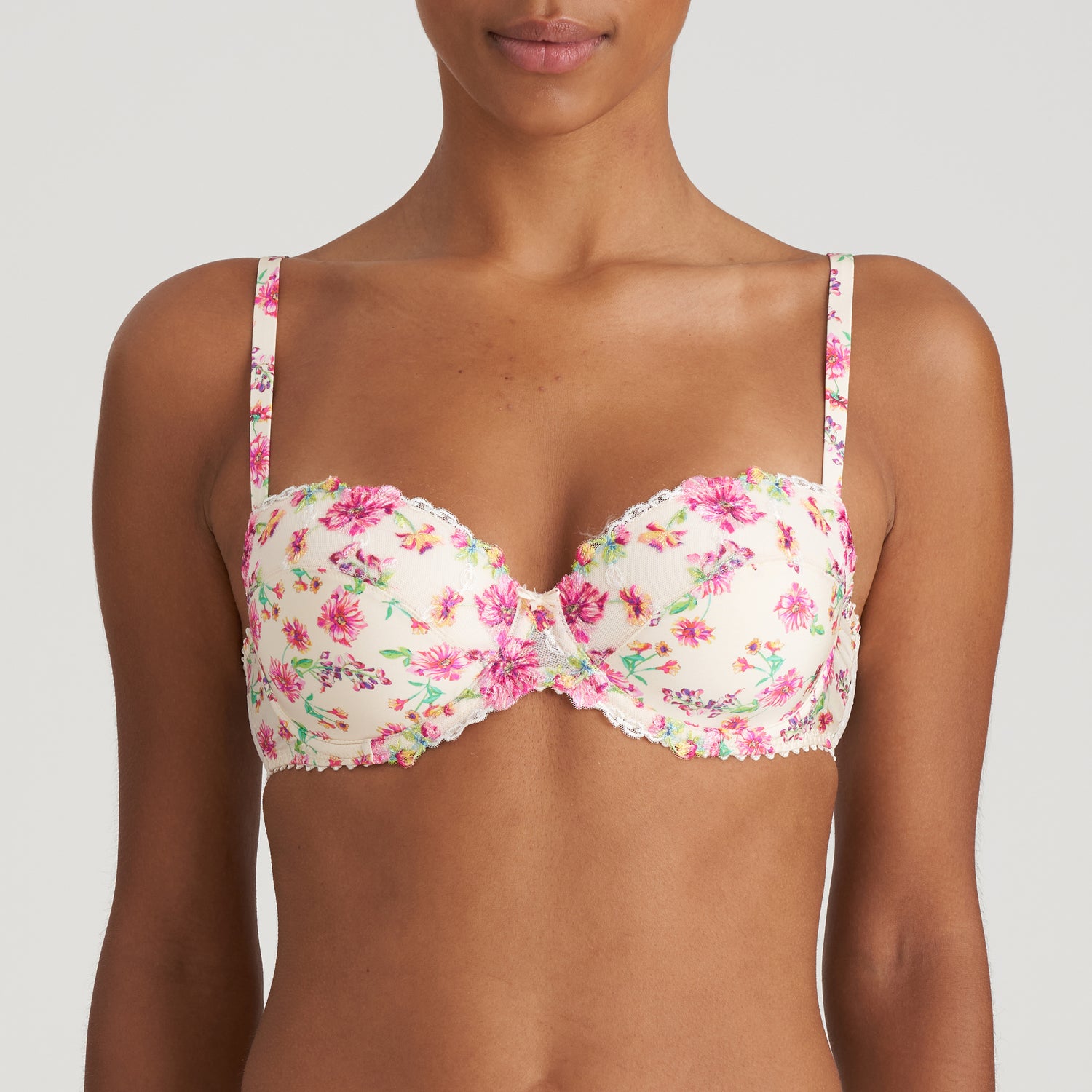Marie Jo Chen Padded Balcony Bra (0102689) Pearled Ivory