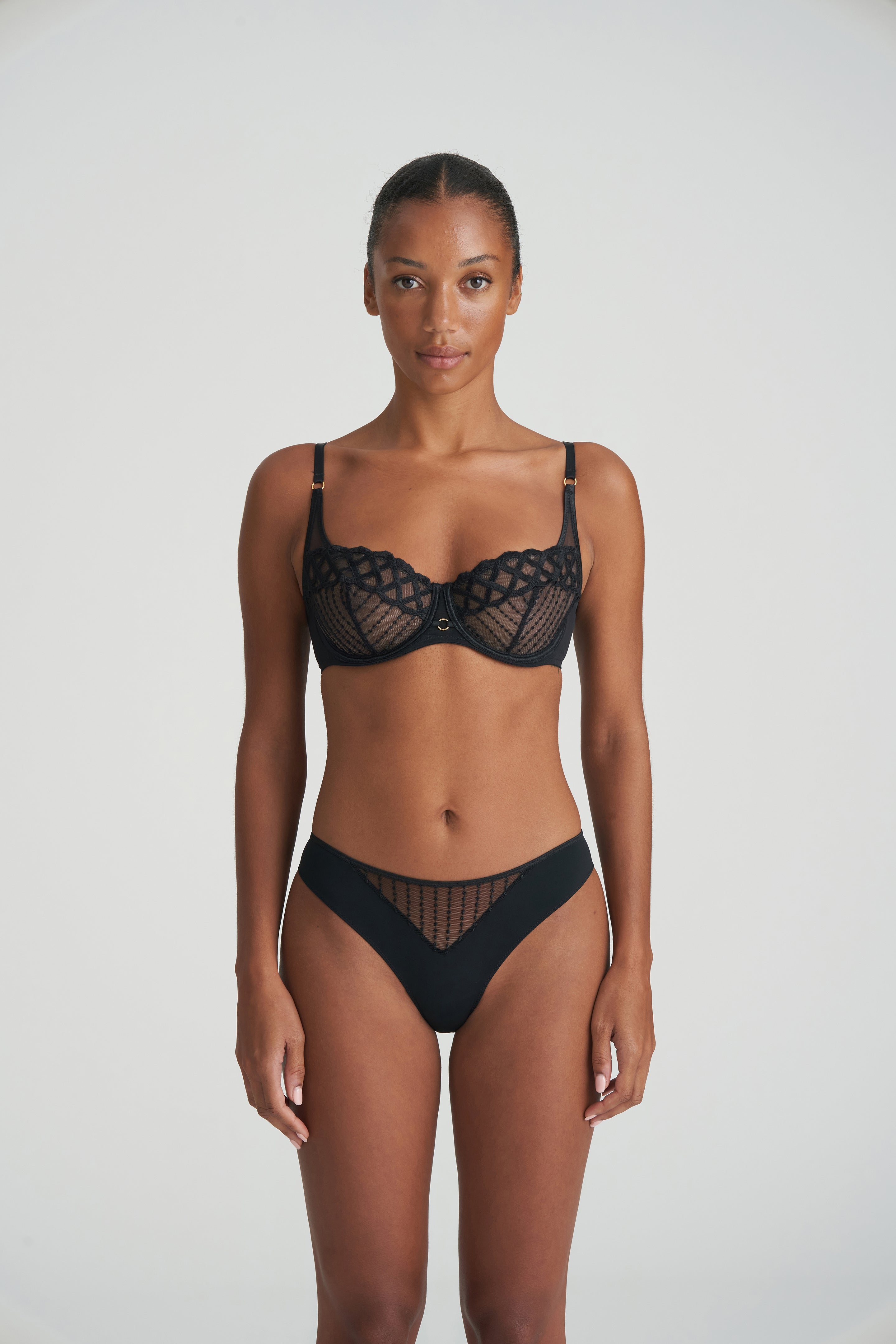 Marie Jo Jhana Balcony Bra Vertical Seam (0102793) Black
