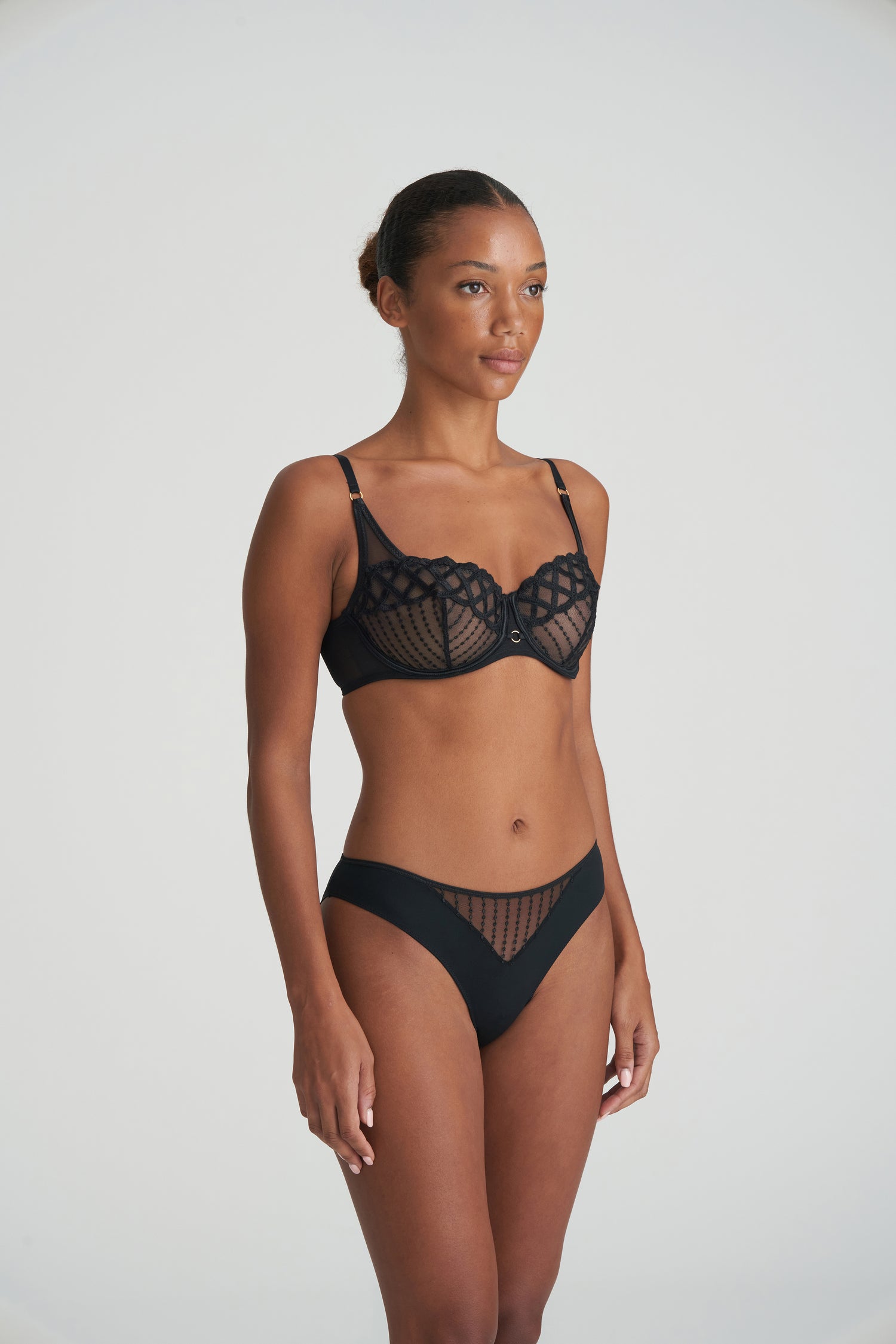 Marie Jo Jhana Balcony Bra Vertical Seam (0102793) Black