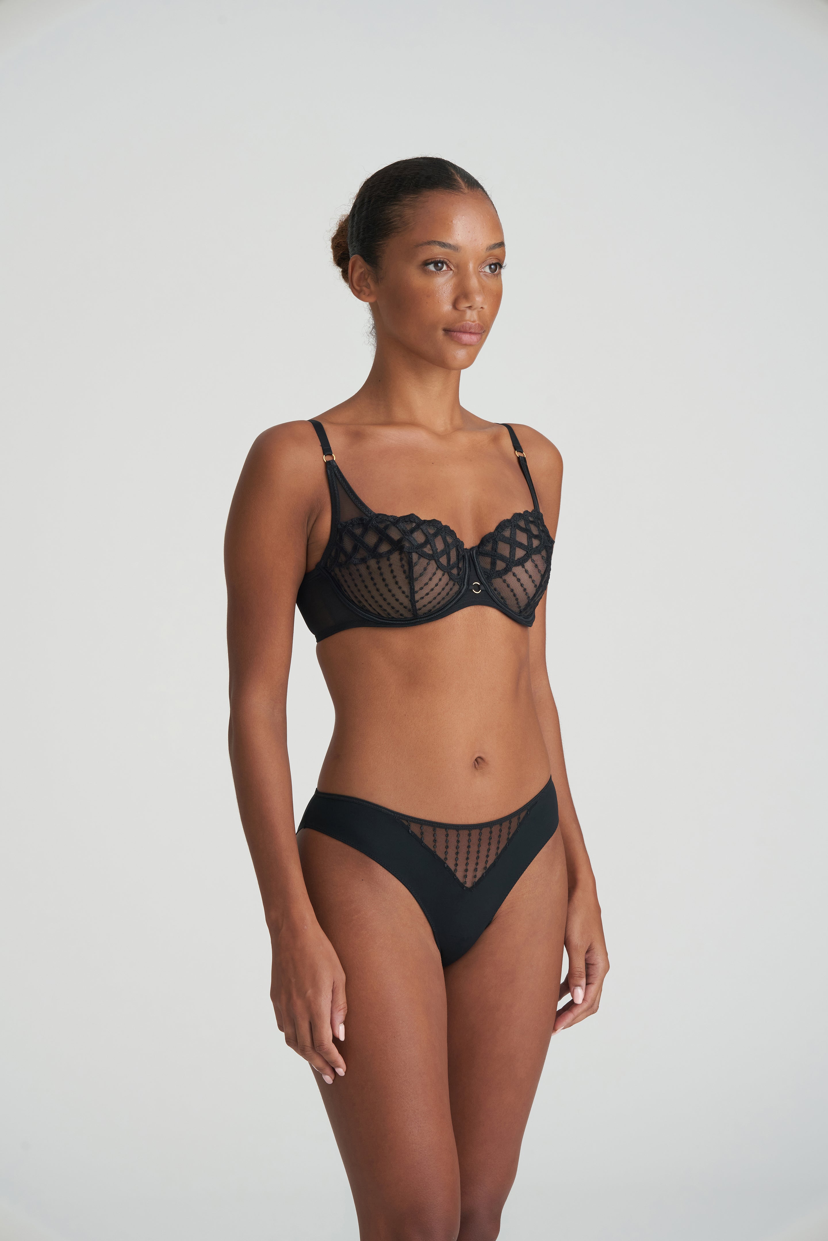 Marie Jo Jhana Balcony Bra Vertical Seam (0102793) Black