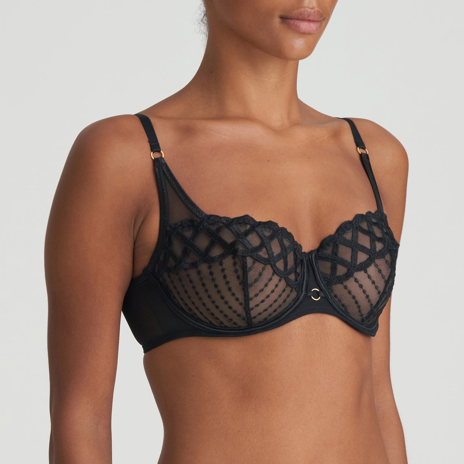 Marie Jo Jhana Balcony Bra Vertical Seam (0102793) Black