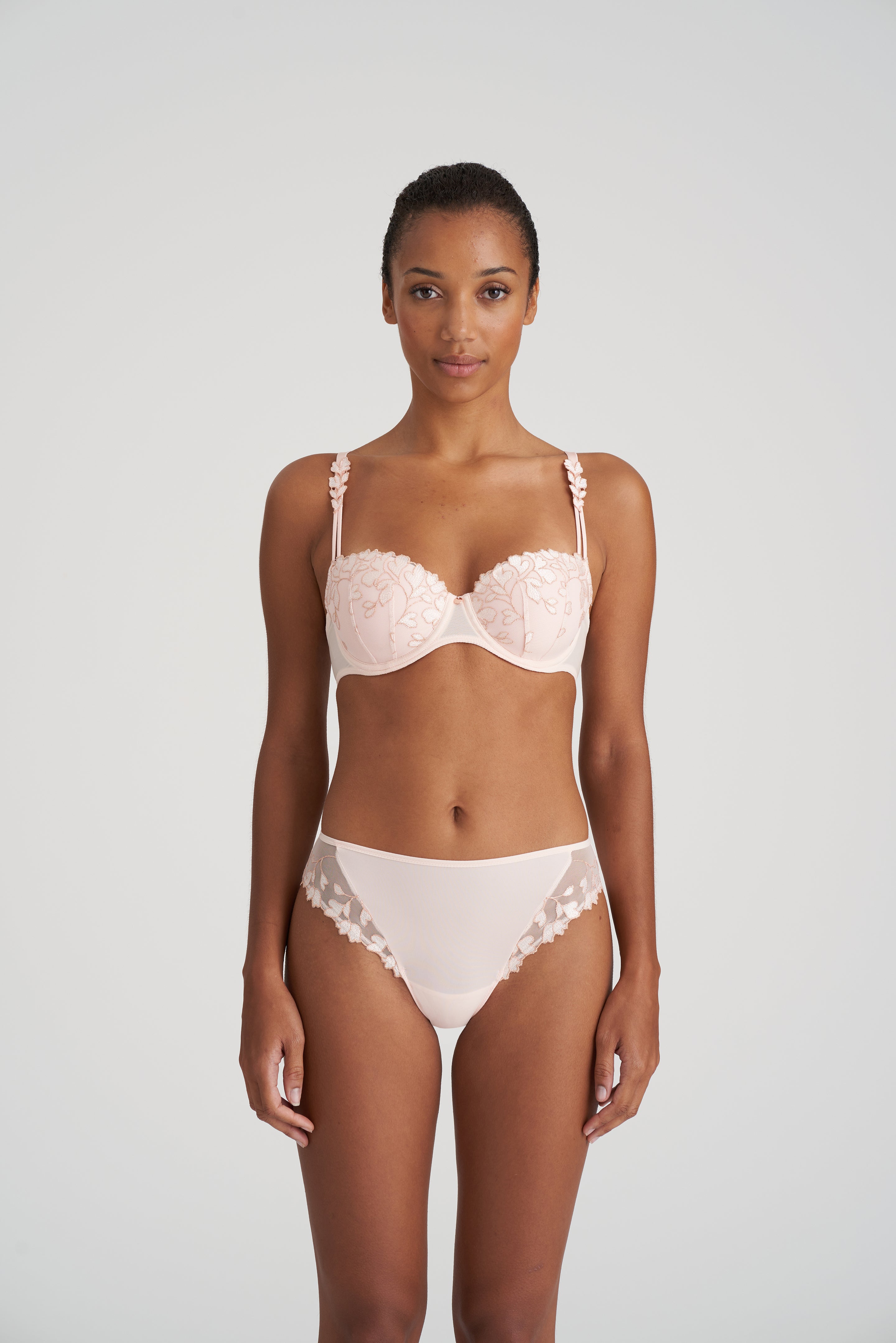 Бюстгальтер-балкон с чашками Marie Jo Leda (0102529) Глянцевый розовый