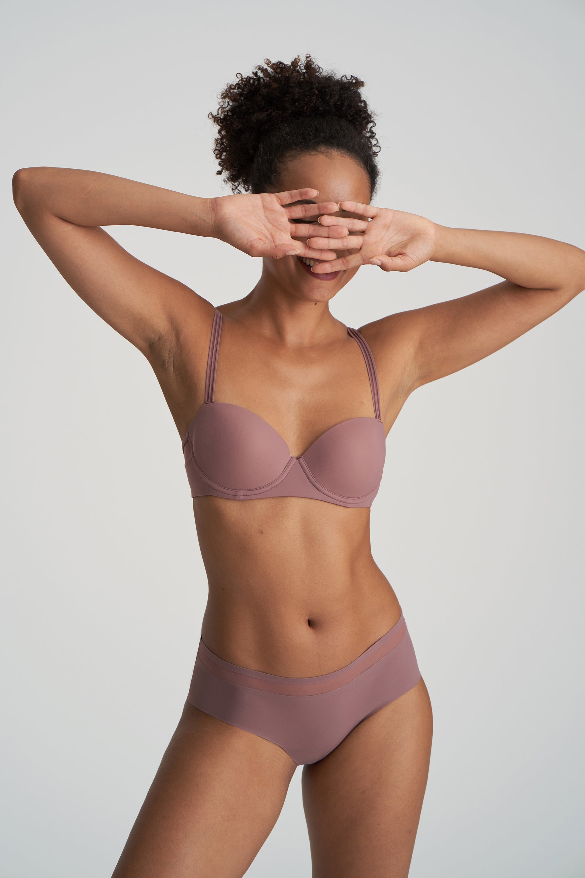 Marie Jo Louie Padded Balcony Бюстгальтер (0122099) Сатиновый темно-серый