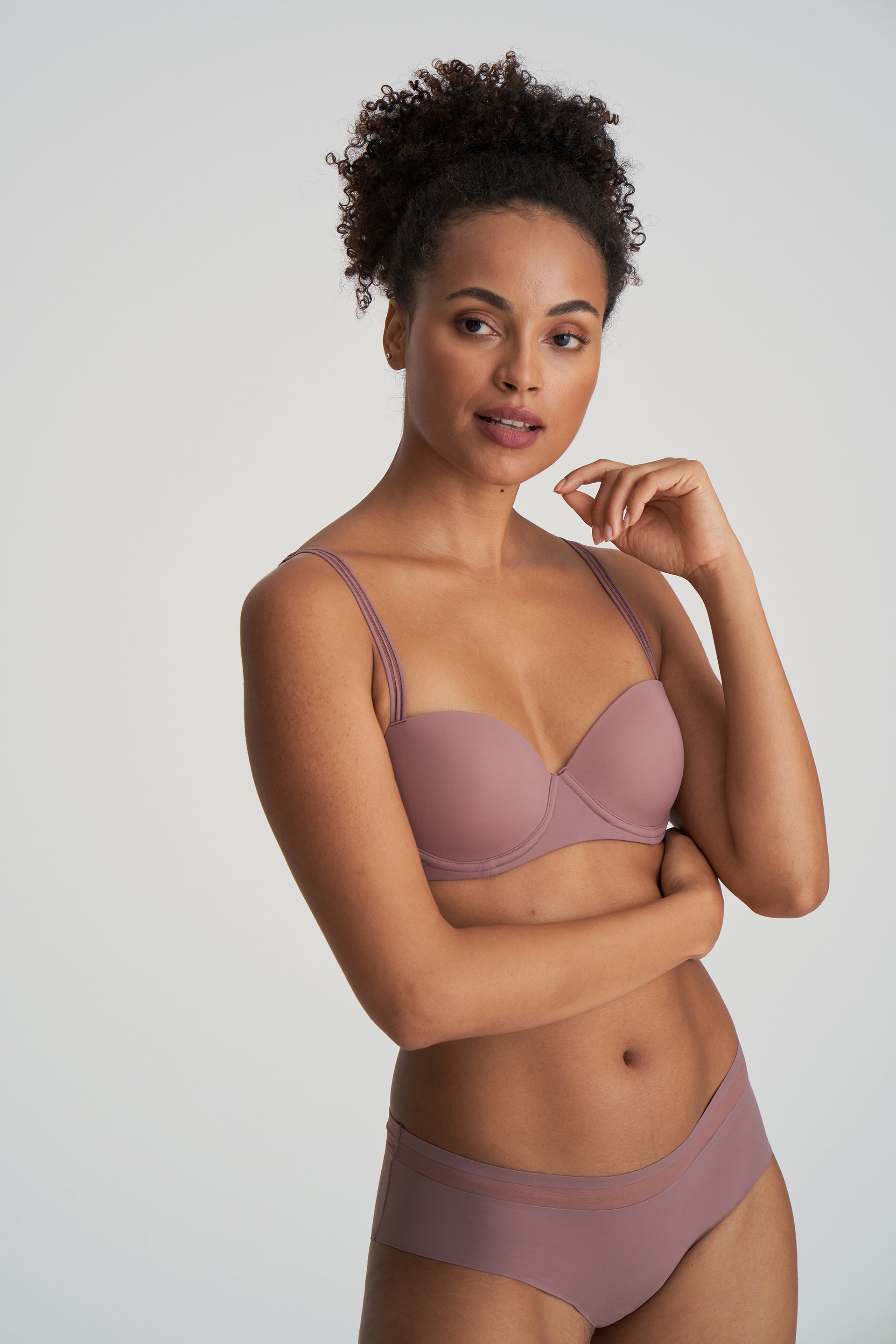 Marie Jo Louie Padded Balcony Бюстгальтер (0122099) Сатиновый темно-серый