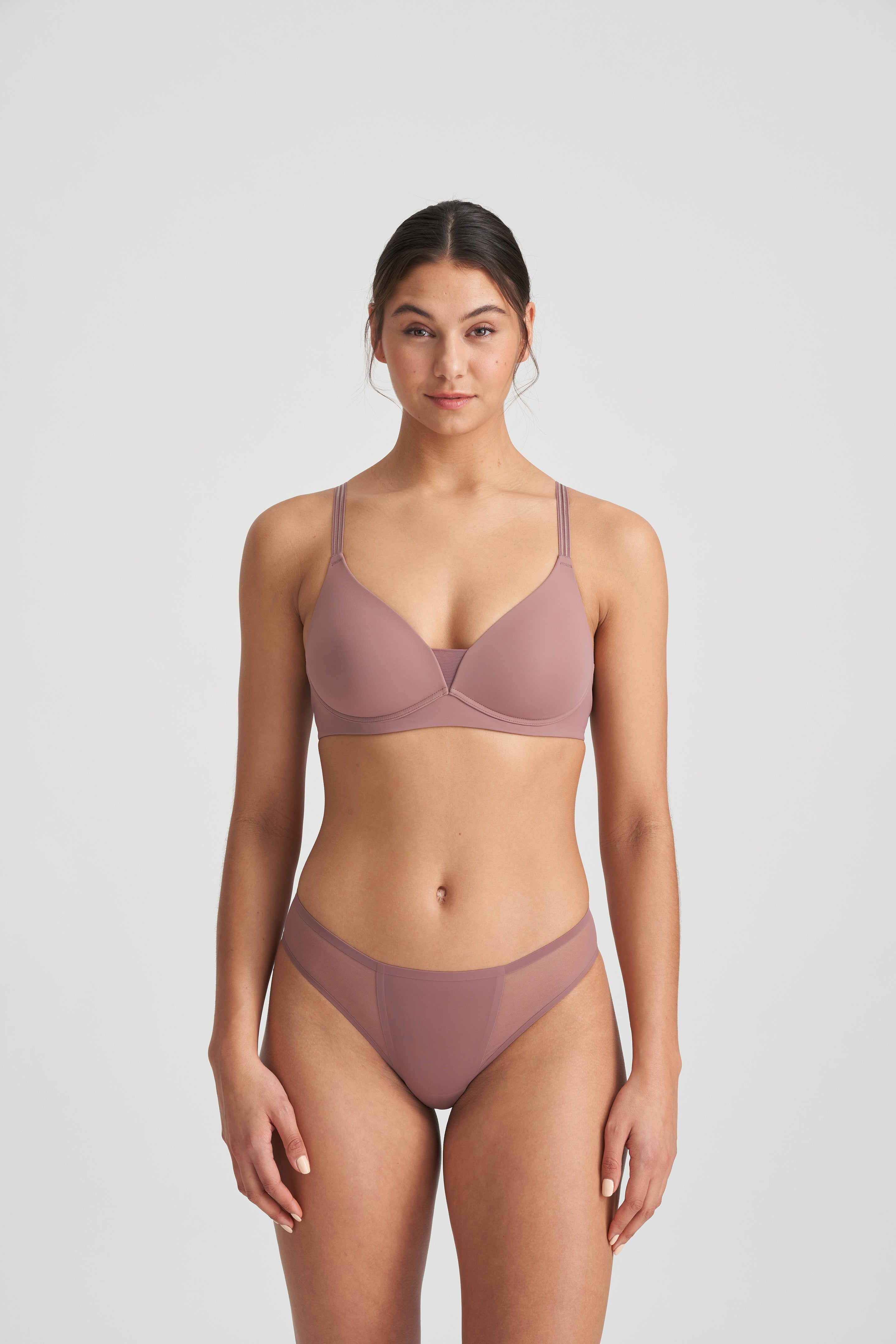 Marie Jo Louie Full Cup Bra Wireless (0122094) Satin Taupe
