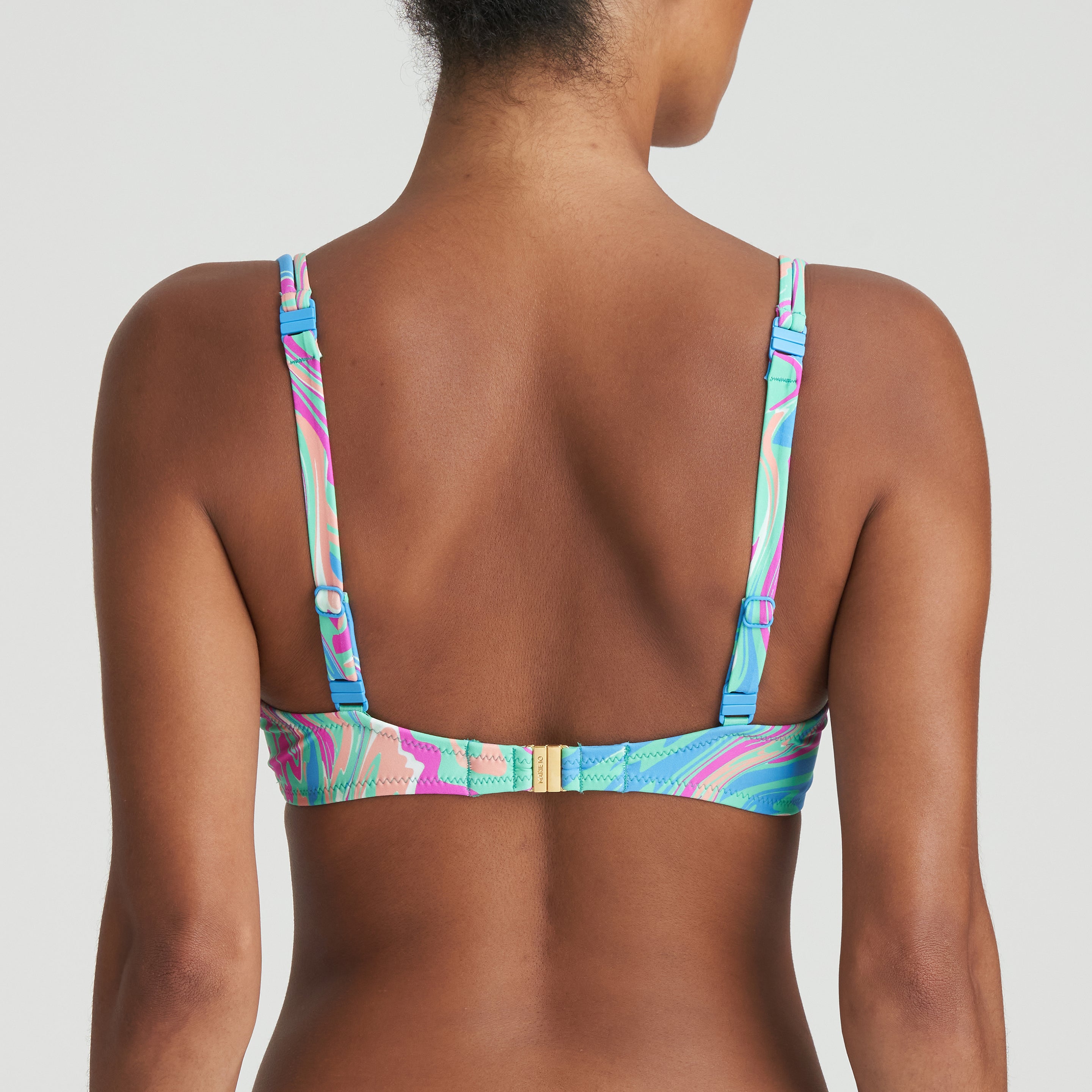 Marie Jo Swim Arubani Padded Plunge Bikini Top (1007316) Ocean Swirl