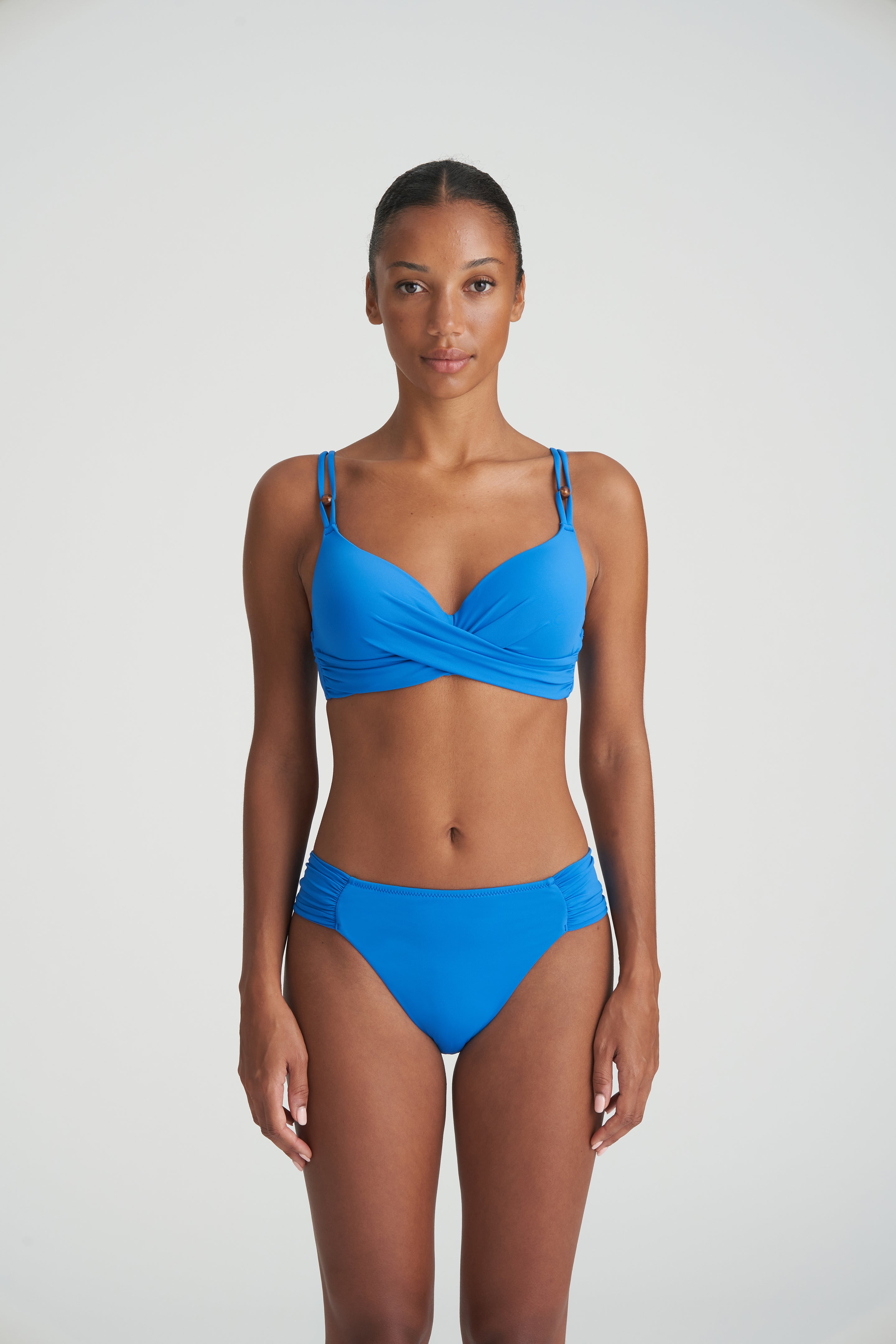 Marie Jo Swim Flidais Padded Plunge Bikini Top (1007216) Mistral Blue