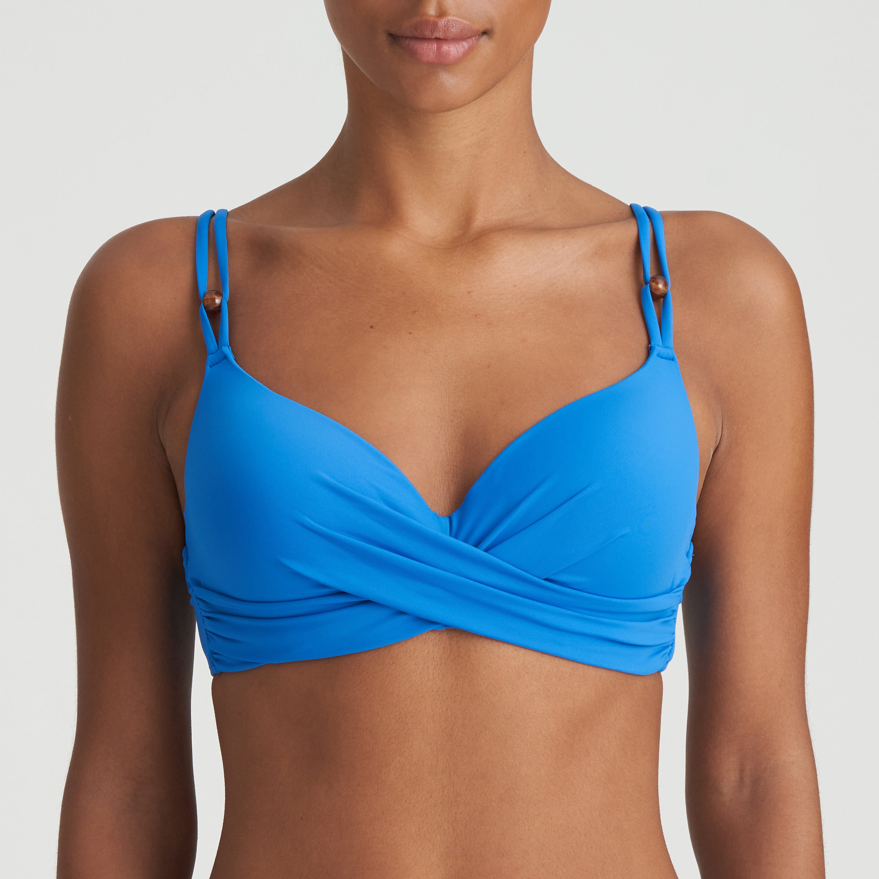 Marie Jo Swim Flidais Padded Plunge Bikini Top (1007216) Mistral Blue