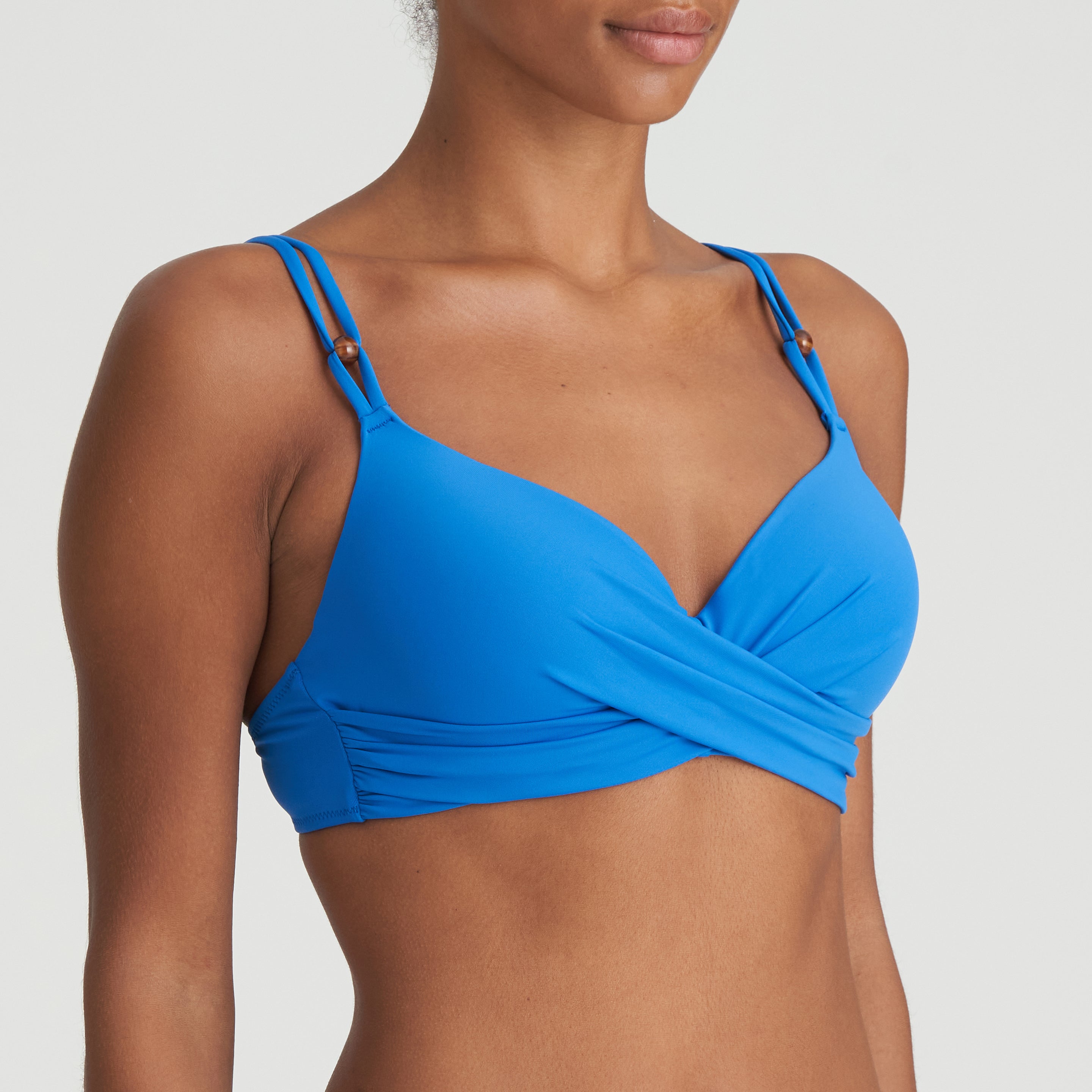 Marie Jo Swim Flidais Padded Plunge Bikini Top (1007216) Mistral Blue