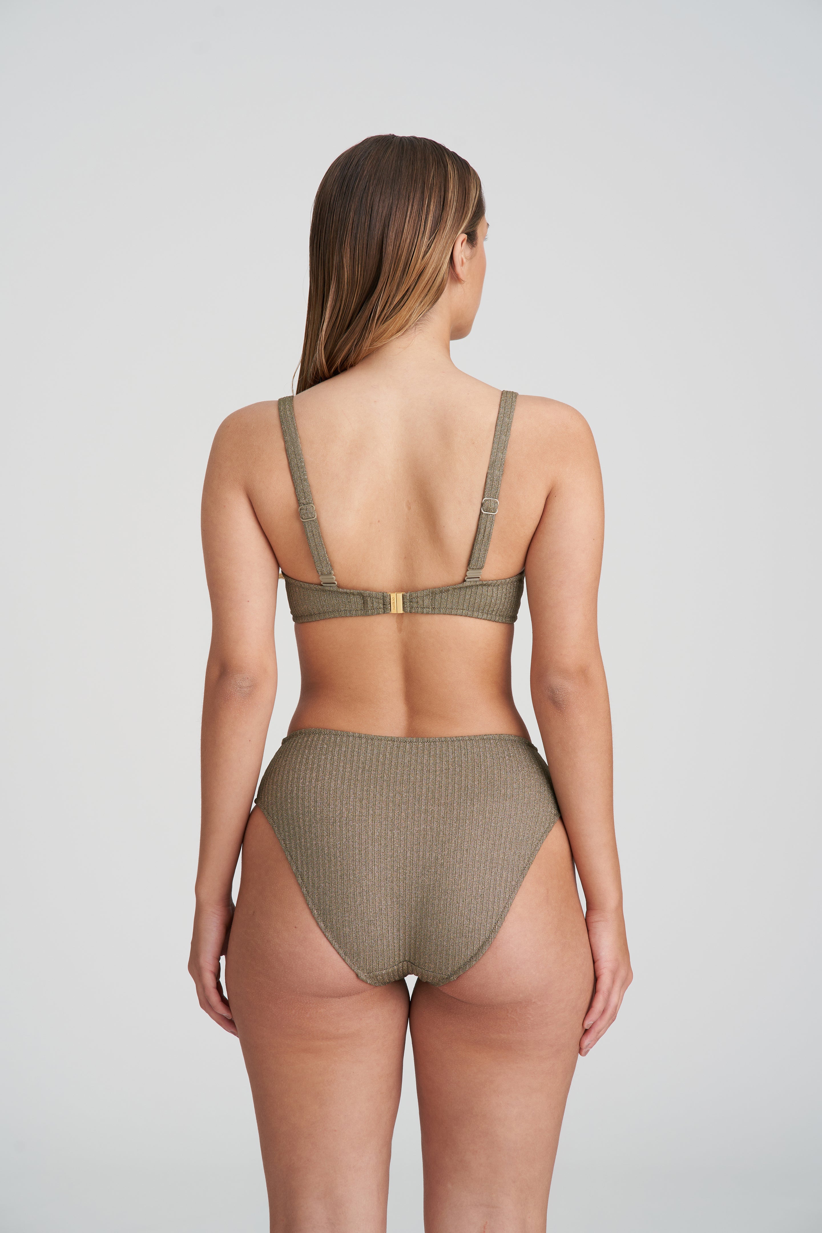 Marie Jo Swim Tinjis Уплотненный бикини-топ с глубоким вырезом (1006916) Золотистый Оливковый
