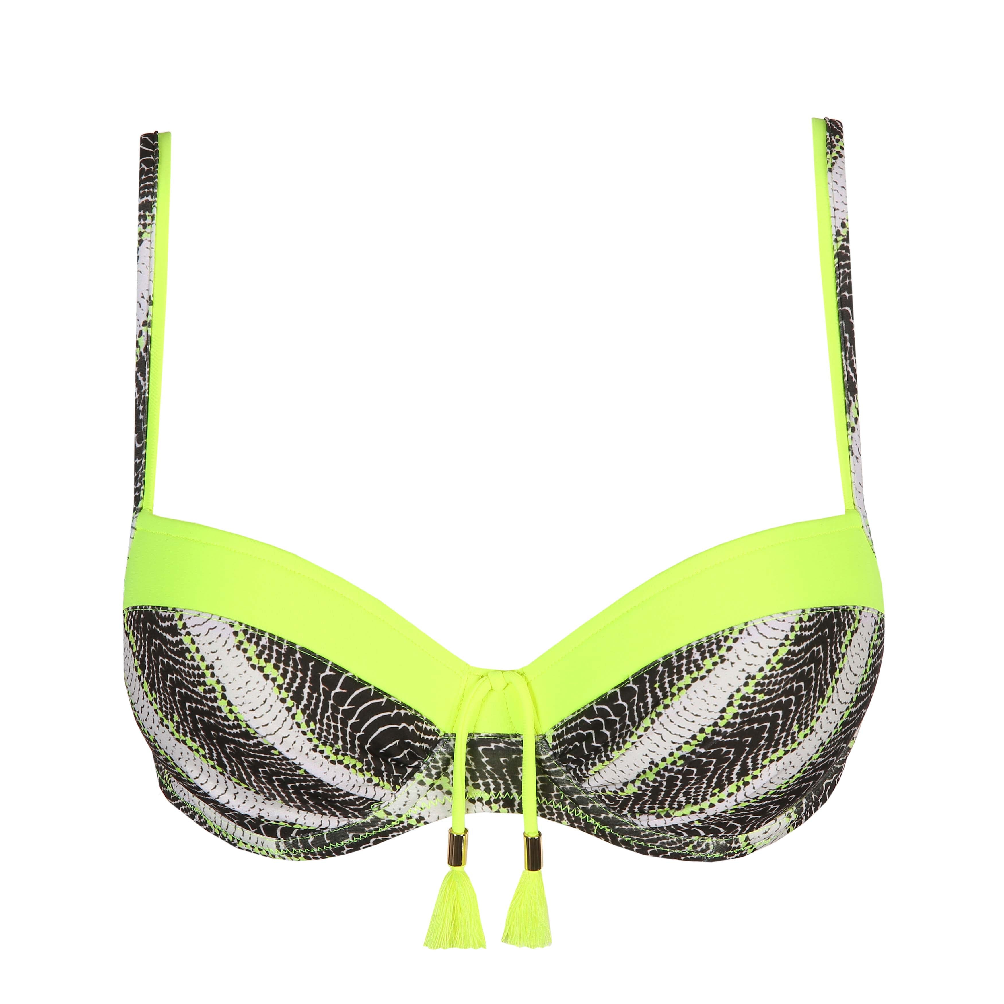 Marie Jo Swim Murcia Padded Balcony Bikini Top (1005119) Yellow Flash