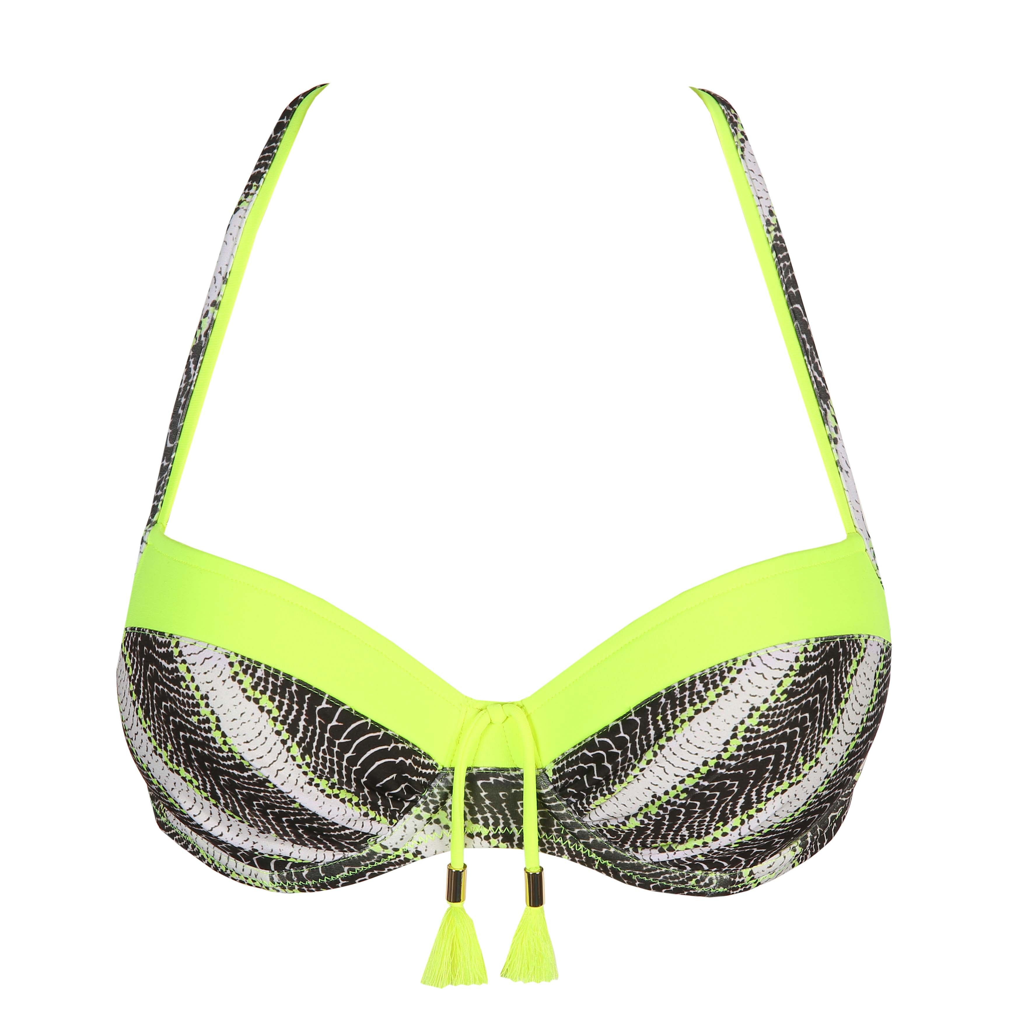 Marie Jo Swim Murcia Padded Balcony Bikini Top (1005119) Yellow Flash