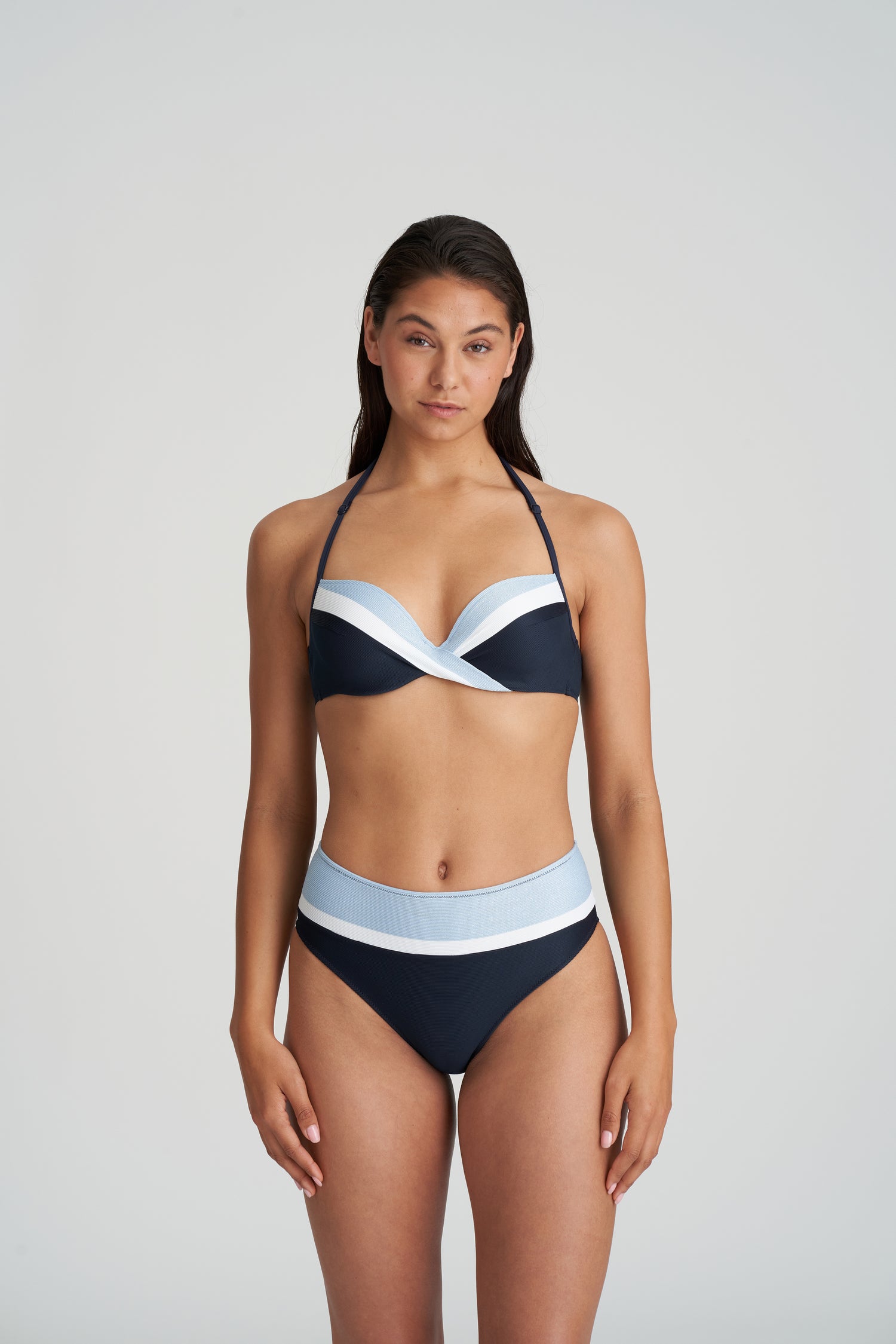 Marie Jo Swim Sitges Уплотненный бикини-топ с глубоким вырезом (1004616) Cloud Party