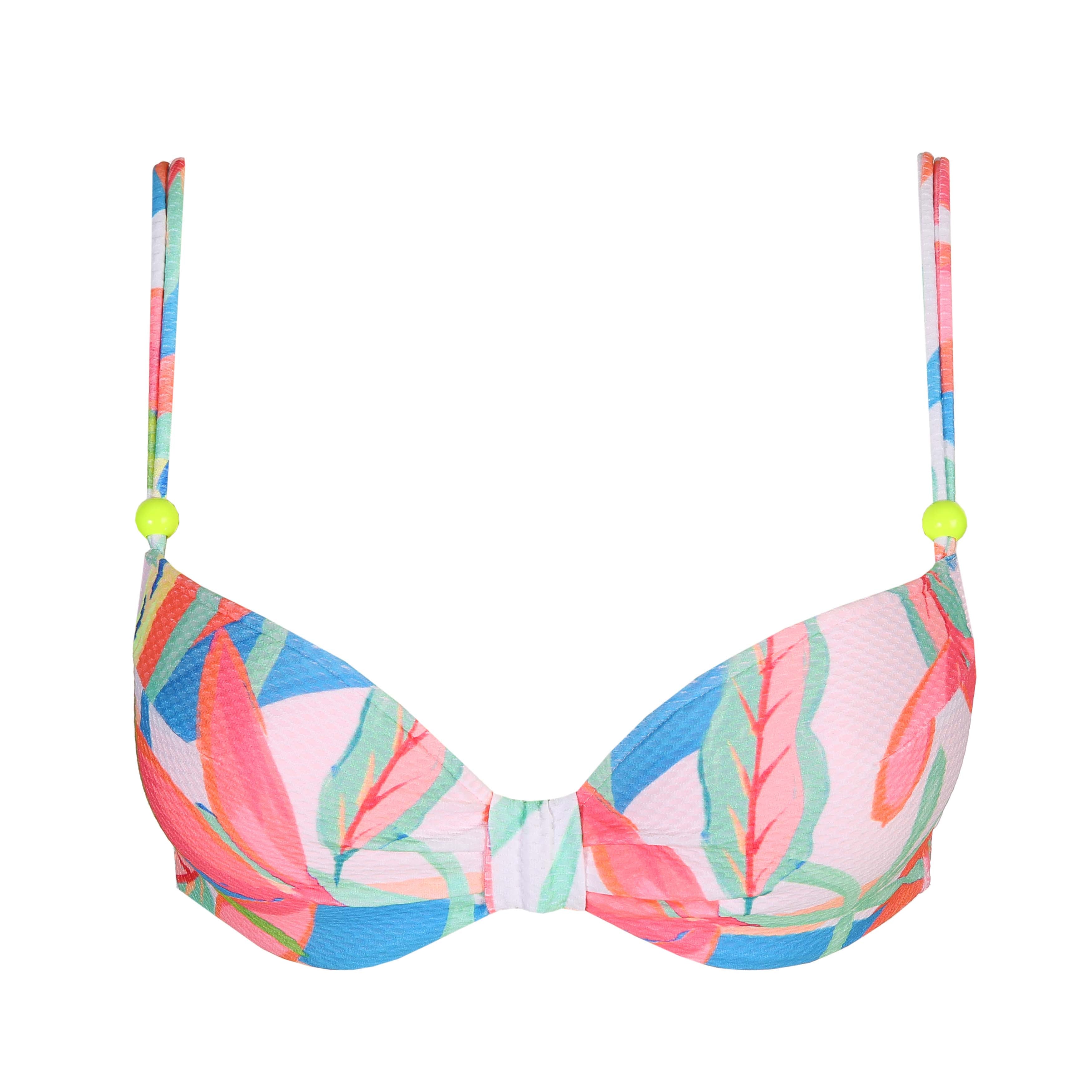 Marie Jo Swim Tarifa Padded Plunge Bikini Top (1004916) Tropical Blossom