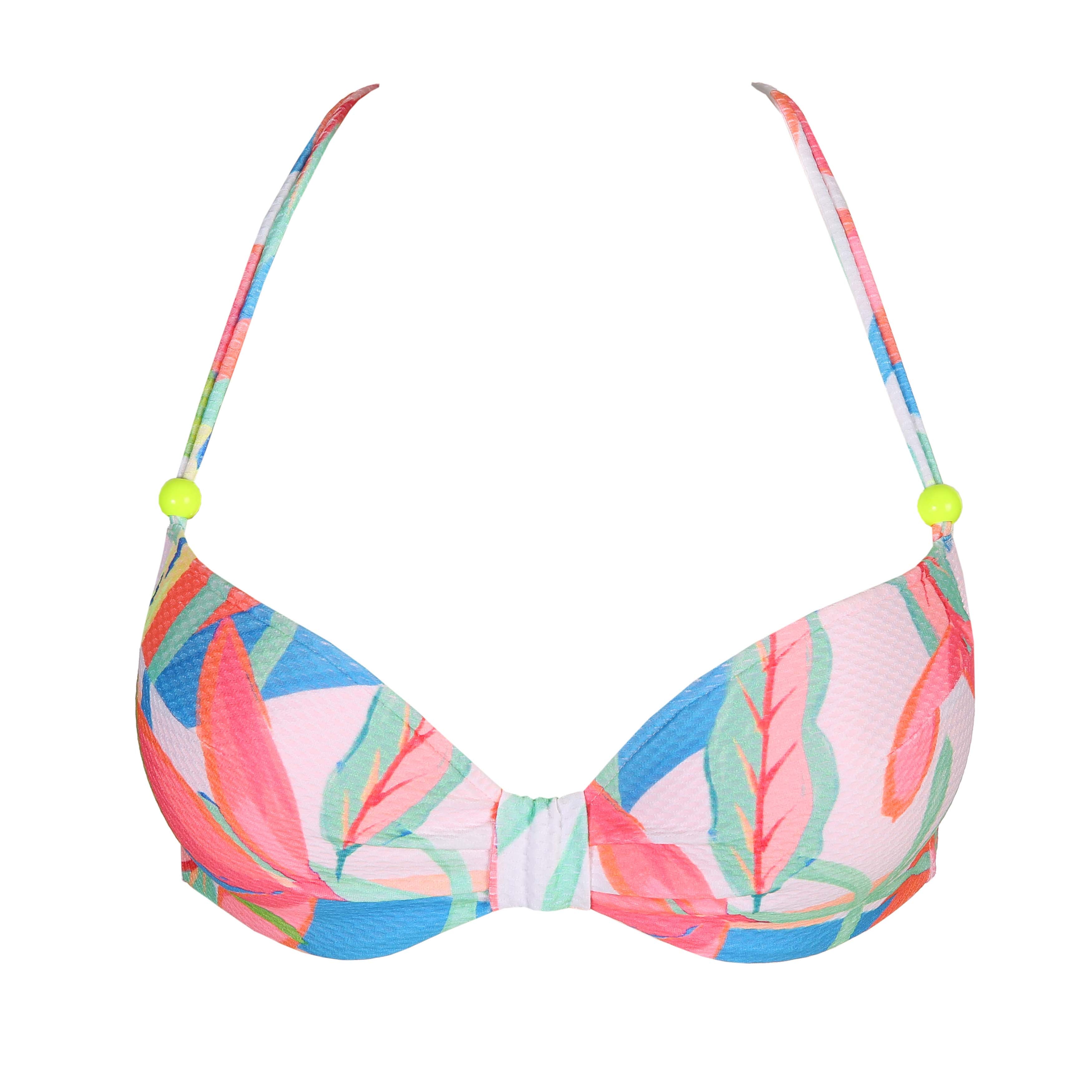 Marie Jo Swim Tarifa Padded Plunge Bikini Top (1004916) Tropical Blossom