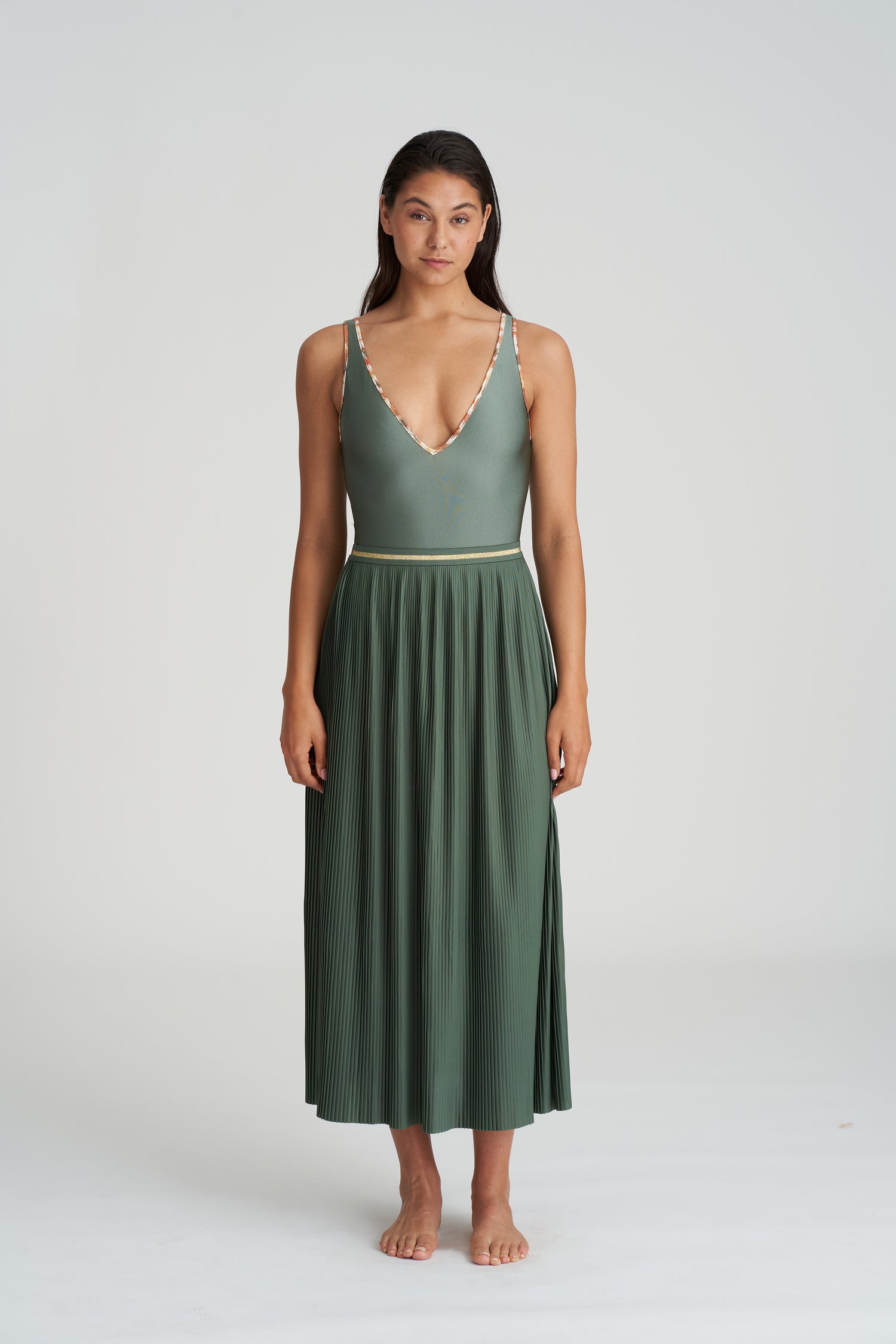 Marie Jo Swim Crete Swimwear Stretch Skirt (1005695) Inca Gold