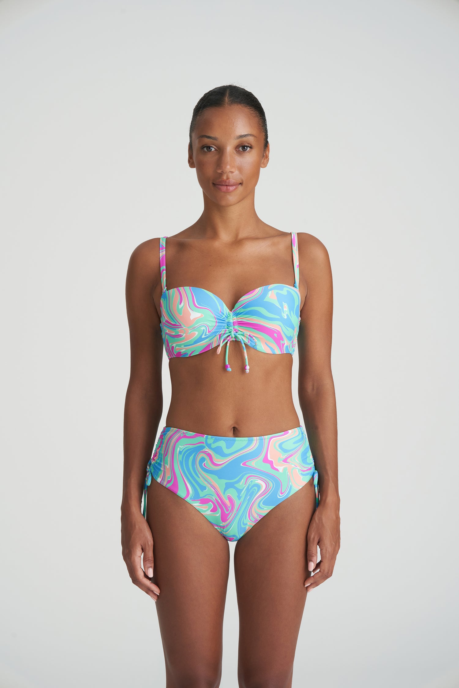 Marie Jo Swim Arubani Уплотненный бикини-топ без бретелек (1007318) Ocean Swirl