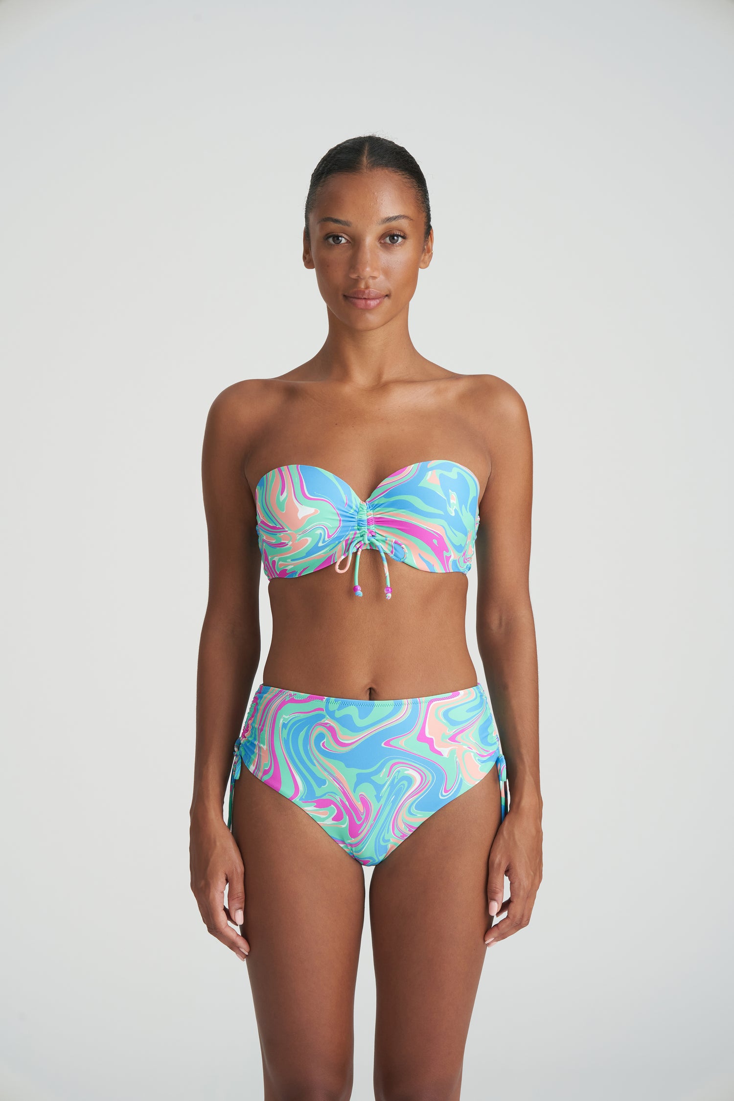 Marie Jo Swim Arubani Уплотненный бикини-топ без бретелек (1007318) Ocean Swirl