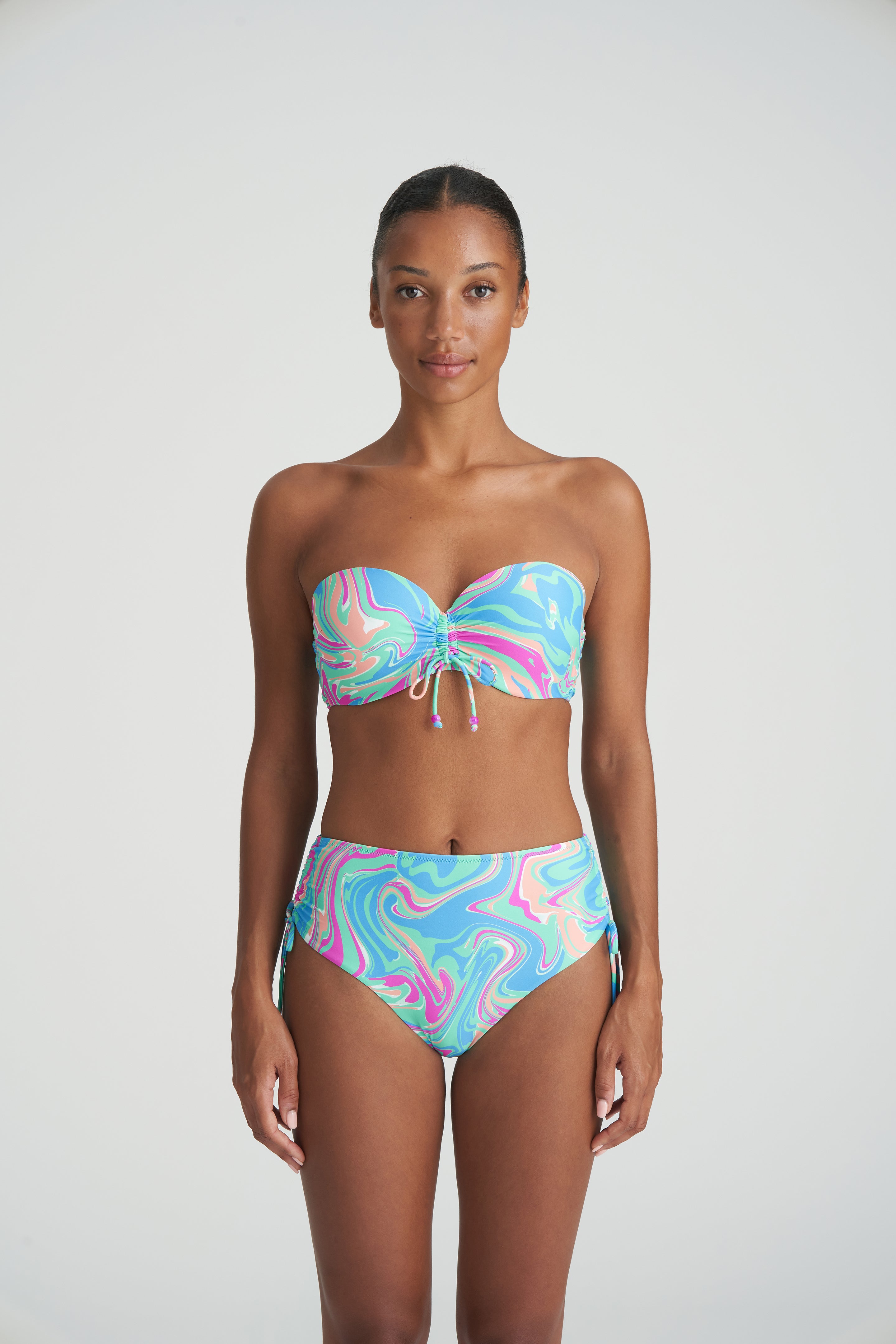 Marie Jo Swim Arubani Уплотненный бикини-топ без бретелек (1007318) Ocean Swirl
