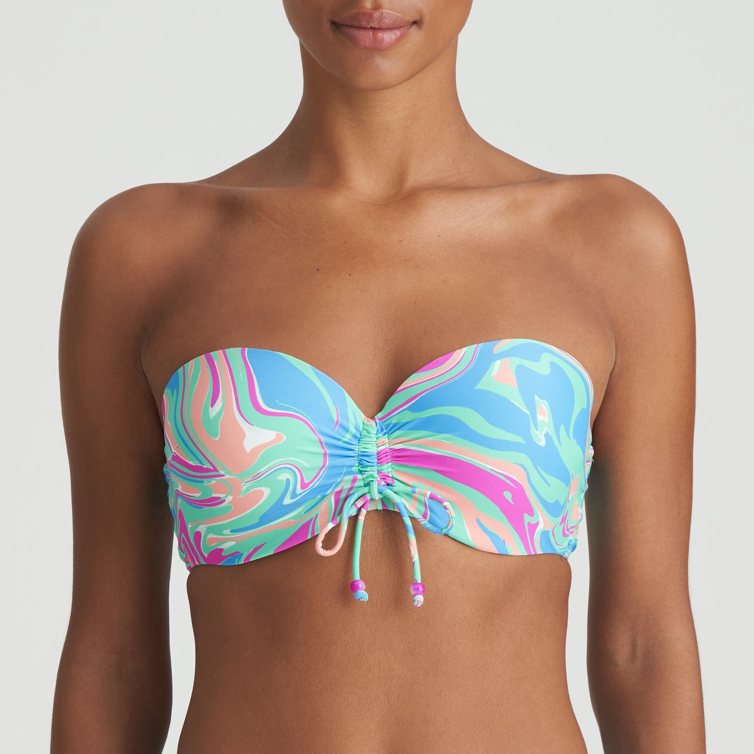Marie Jo Swim Arubani Уплотненный бикини-топ без бретелек (1007318) Ocean Swirl
